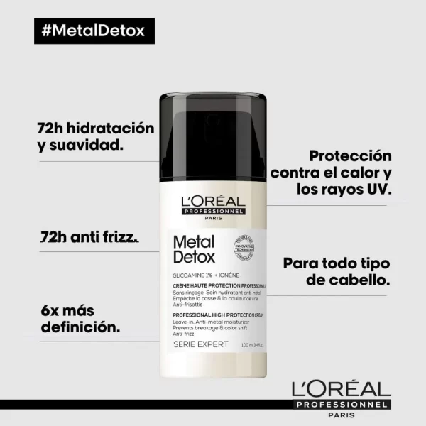 Tratamiento Metal Detox Leave-In Anti Quiebre - L´Oréal Professionnel 100ml - Image 3