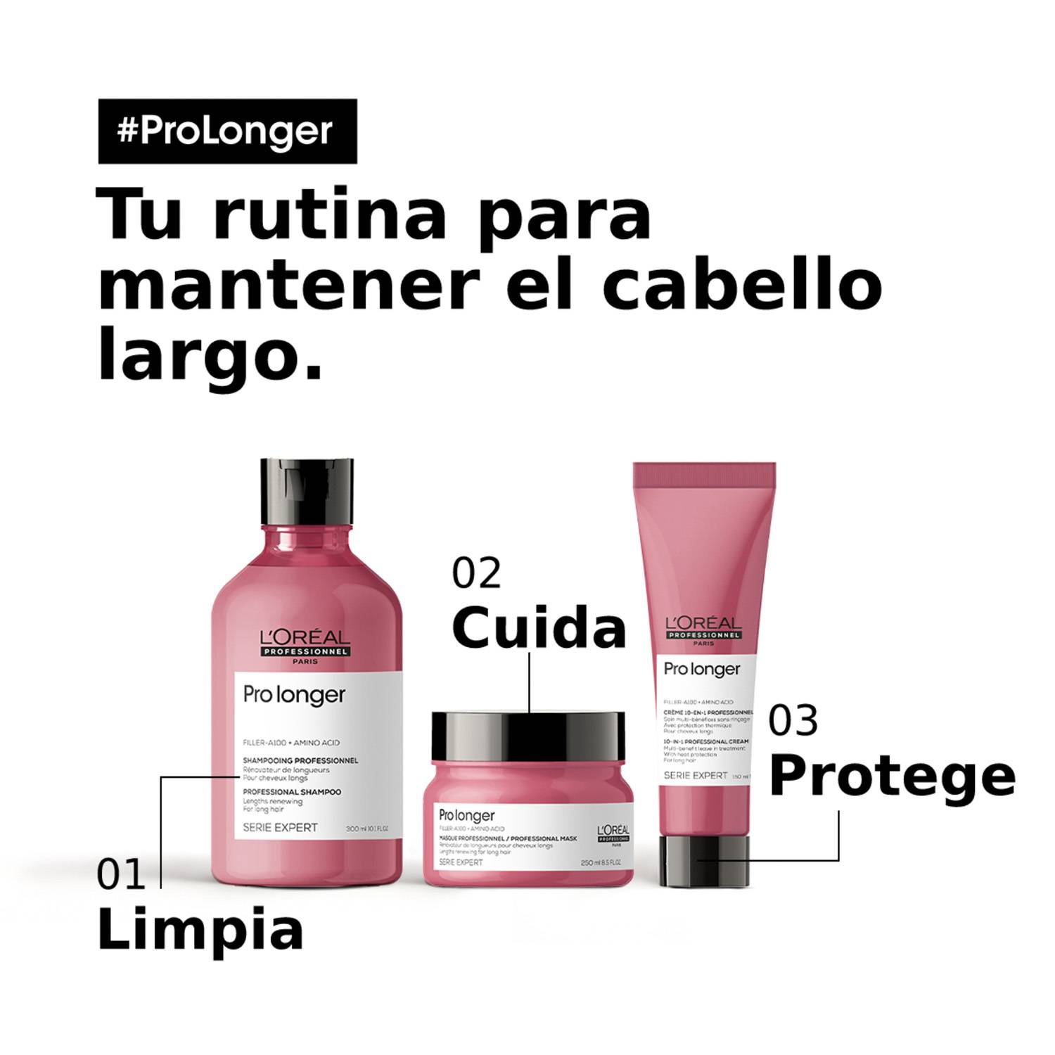 Mascarilla Pro Longer engrosa puntas del largo L'Oréal Professionel 250 ml - Image 5