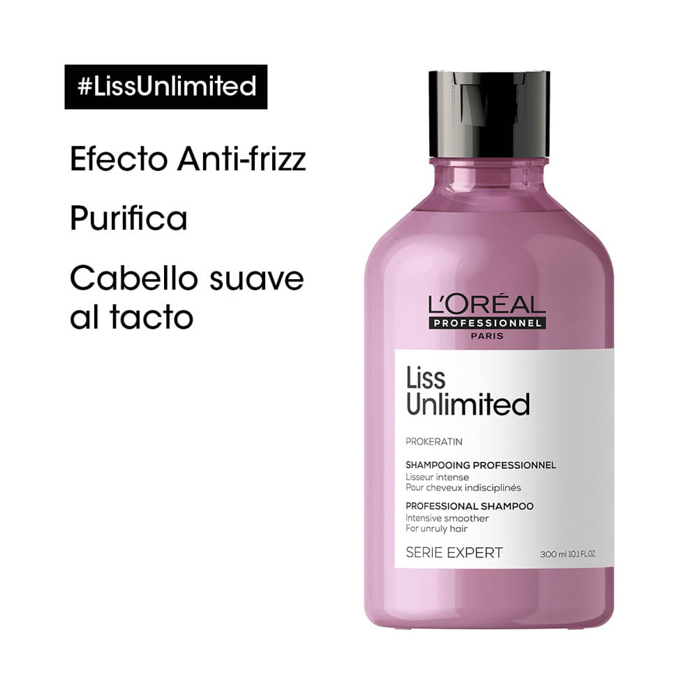 Shampoo Liss Unlimited Anti Frizz - L'Oréal Professionel 300ml - Image 4