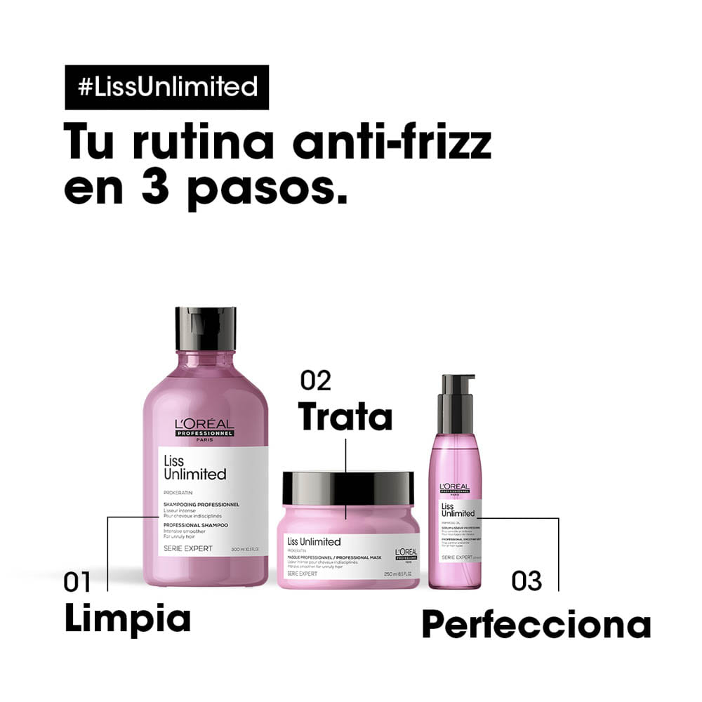 Shampoo Liss Unlimited Anti Frizz - L'Oréal Professionel 300ml - Image 6
