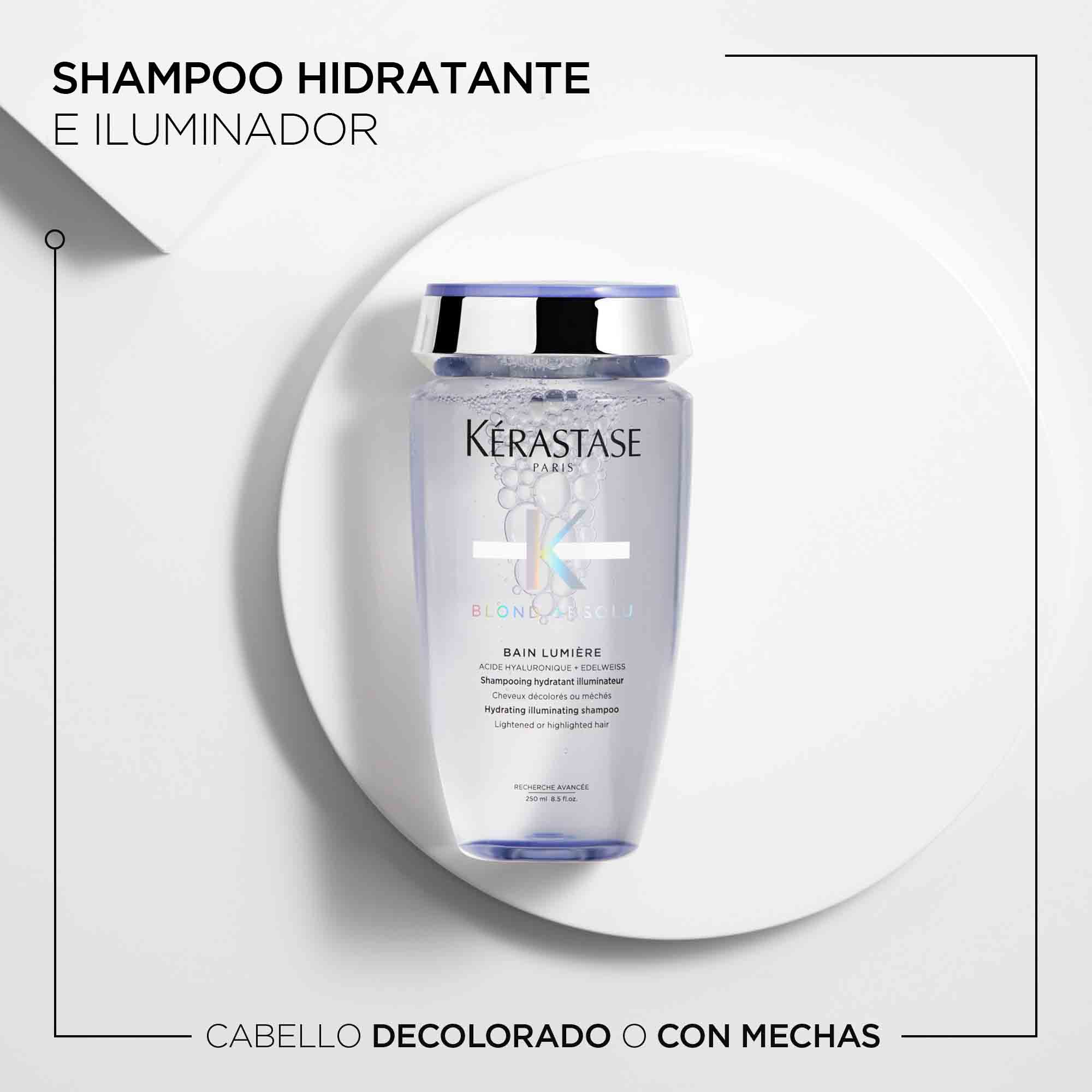 Shampoo Kérastase Blond Absolu Bain Lumiere Neutraliza Rubios o Decolorados 250ml - Image 2