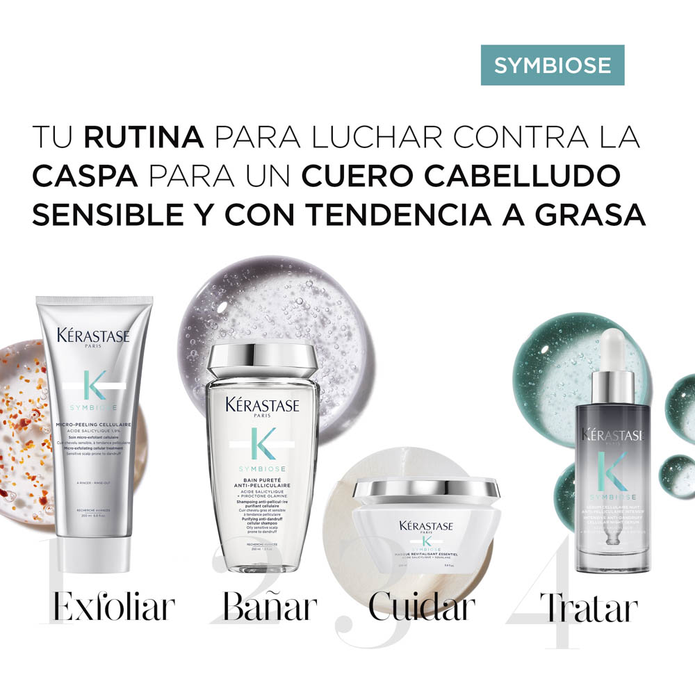 Shampoo Kérastase Symbiose Anti-Caspa para Cabello Seco 250ml - Image 4